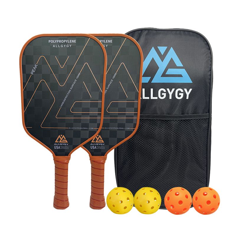 18K ကာဗွန်ဖိုင်ဘာ Pickleball လှော်တက်အစုံ