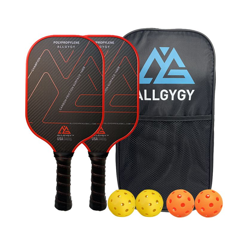 3K ကာဗွန်ဖိုင်ဘာ Pickleball လှော်တက်အစုံ